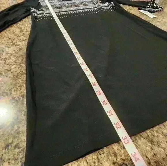 NEW NWT Alfani Petite Embellished Shift Dress, Size P/L; RETAIL $99.50 - Picture 3 of 7